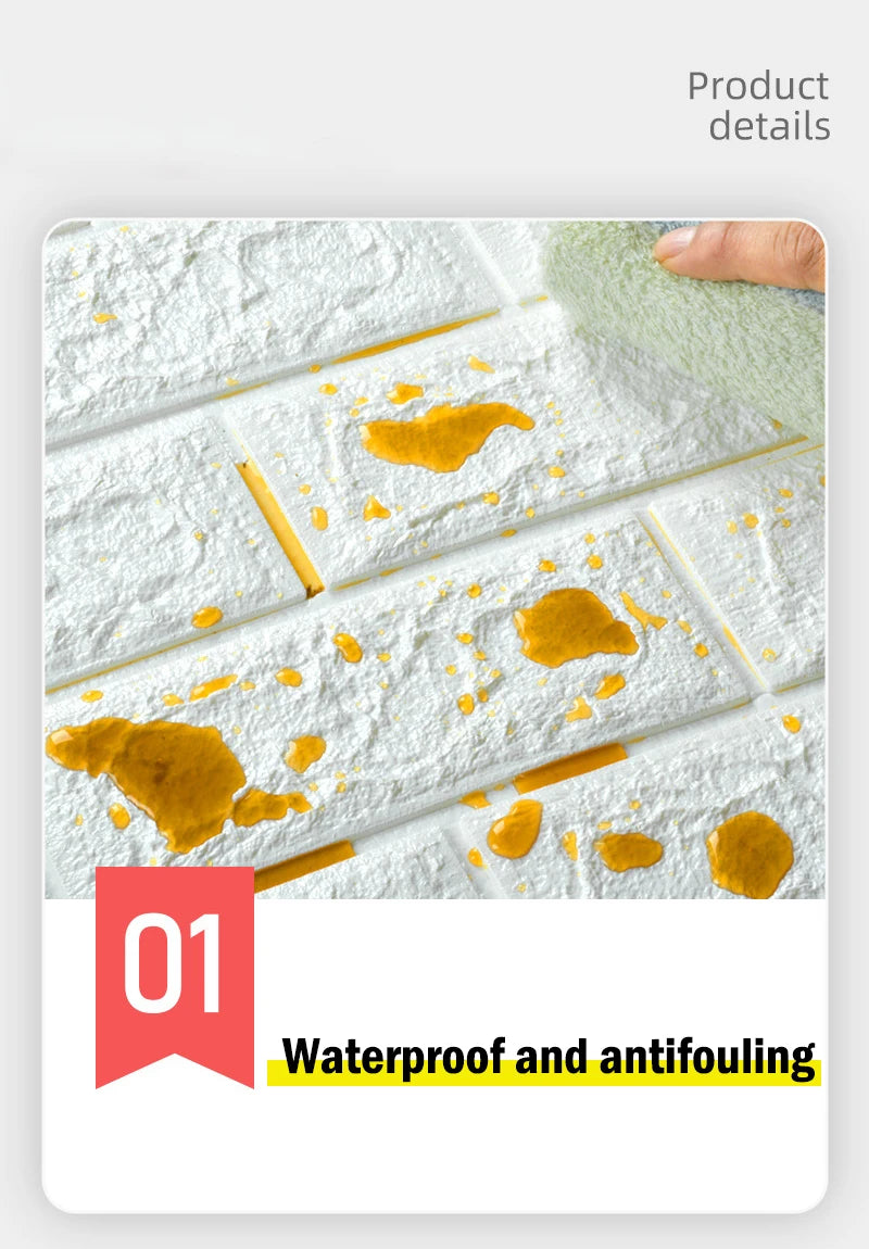 Decal Dán Tường Chống Nước Trang Trí Bếp Phòng Ngủ