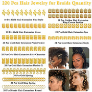 Fashionable Gold Hair Rings - High-end Hair Accessories