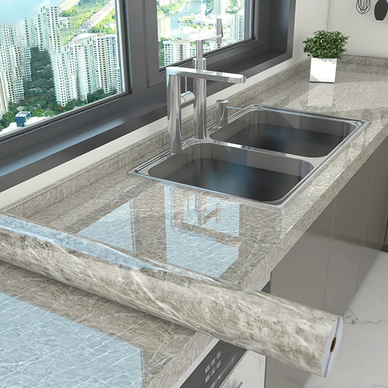 Giấy Dán Bếp Chống Dầu Vân Đá 10M Tự Dính Chống Nước