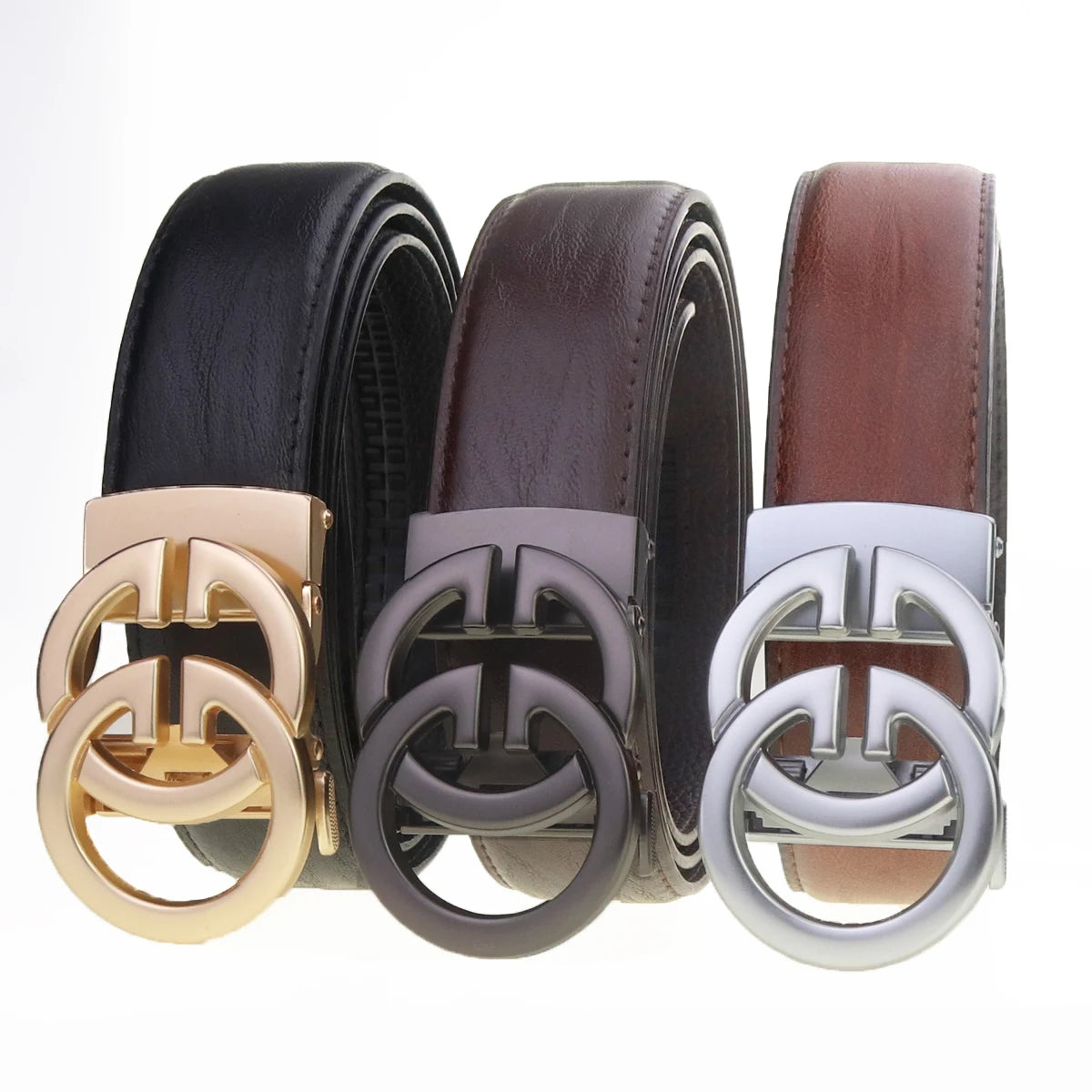 GG High-Quality Leather Belt for Men and Women, Luxurious, Classy