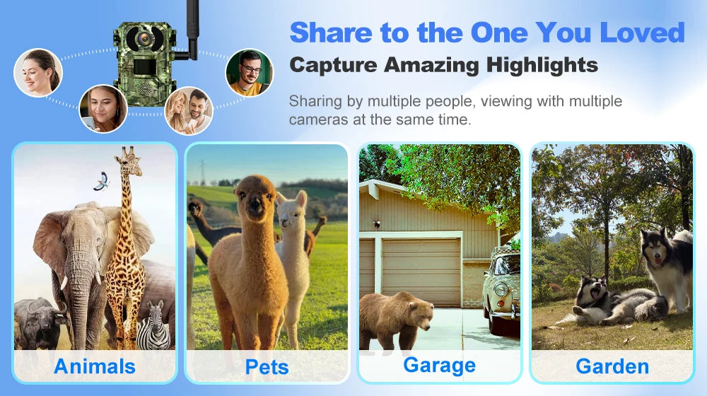 4G European Hunting Camera 4MP Motion Activated