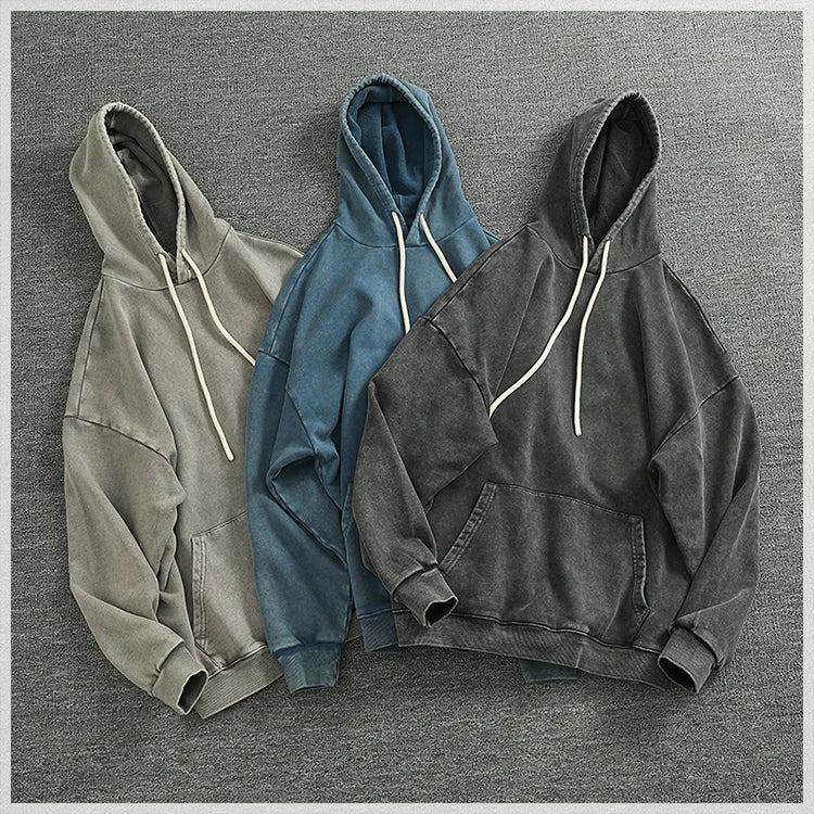 Áo Hoodie Nam Cotton Dày Túi Kangaroo Cá Tính Mới