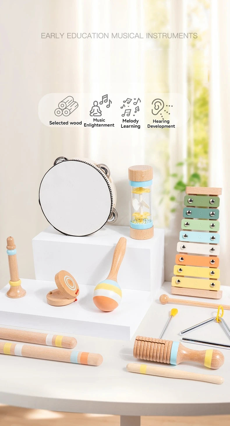 Interactive Wooden Musical Toy Set for Creative Children