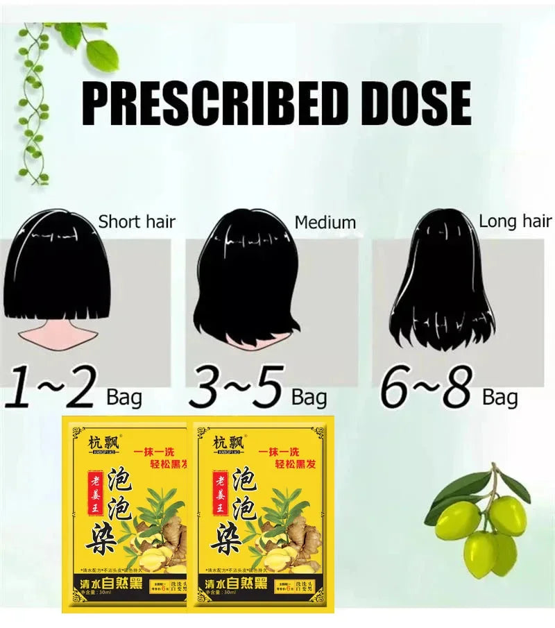 Dầu Gội Nhuộm Tóc Thảo Dược 5 Phút Không Kích Ứng