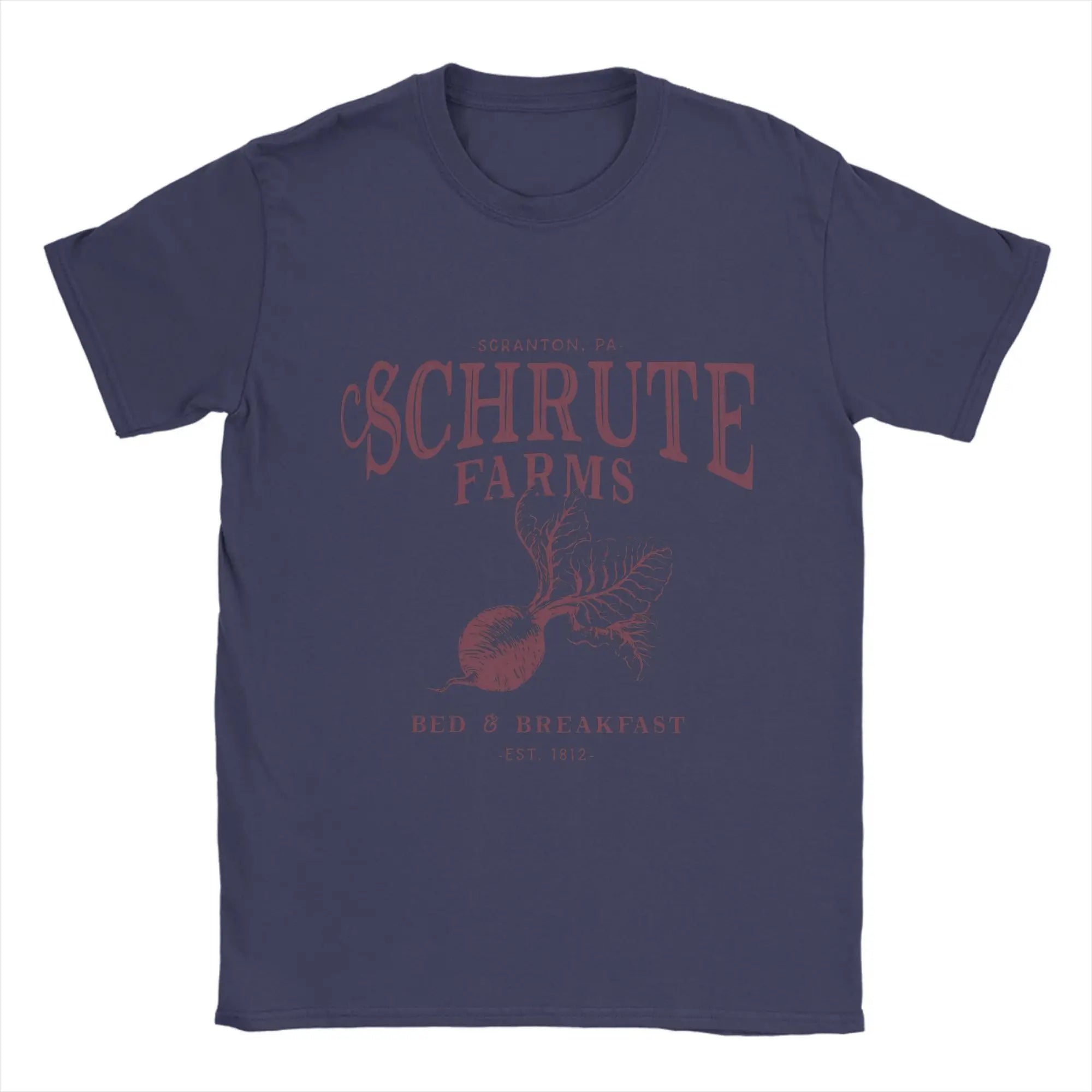 Schrute Farms Men's Cotton Short Sleeve Office T-Shirt