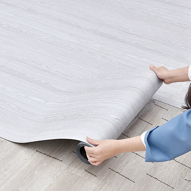 Self Adhesive Waterproof Thicken Matte Floor Stickers Home Decoration Kitchen Bathroom Wardrobe Floor Wood Grain Floor Stickers
