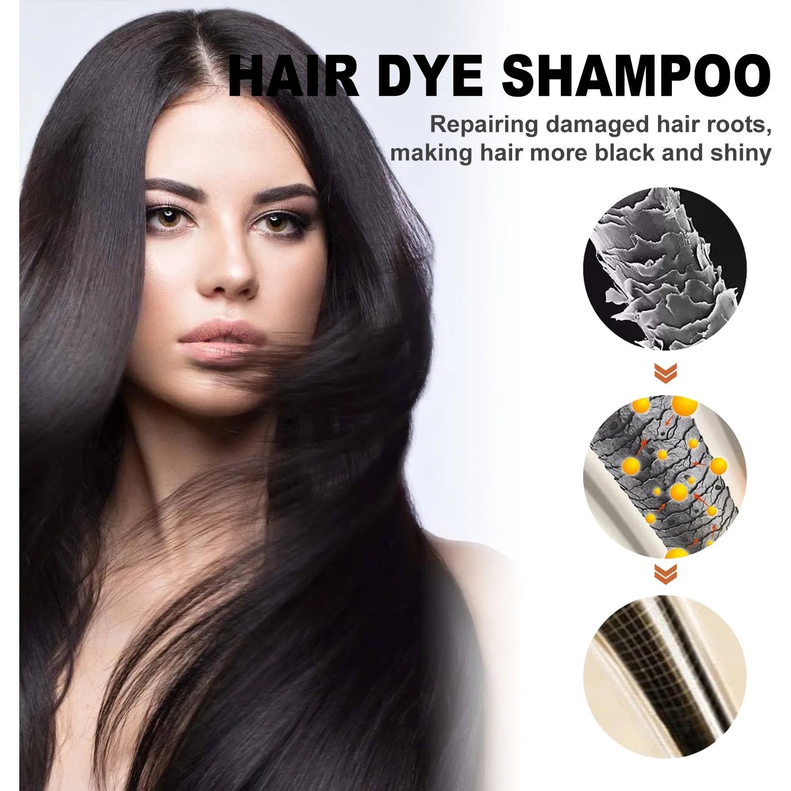 3-in-1 Herbal Black Hair Dye 100ml
