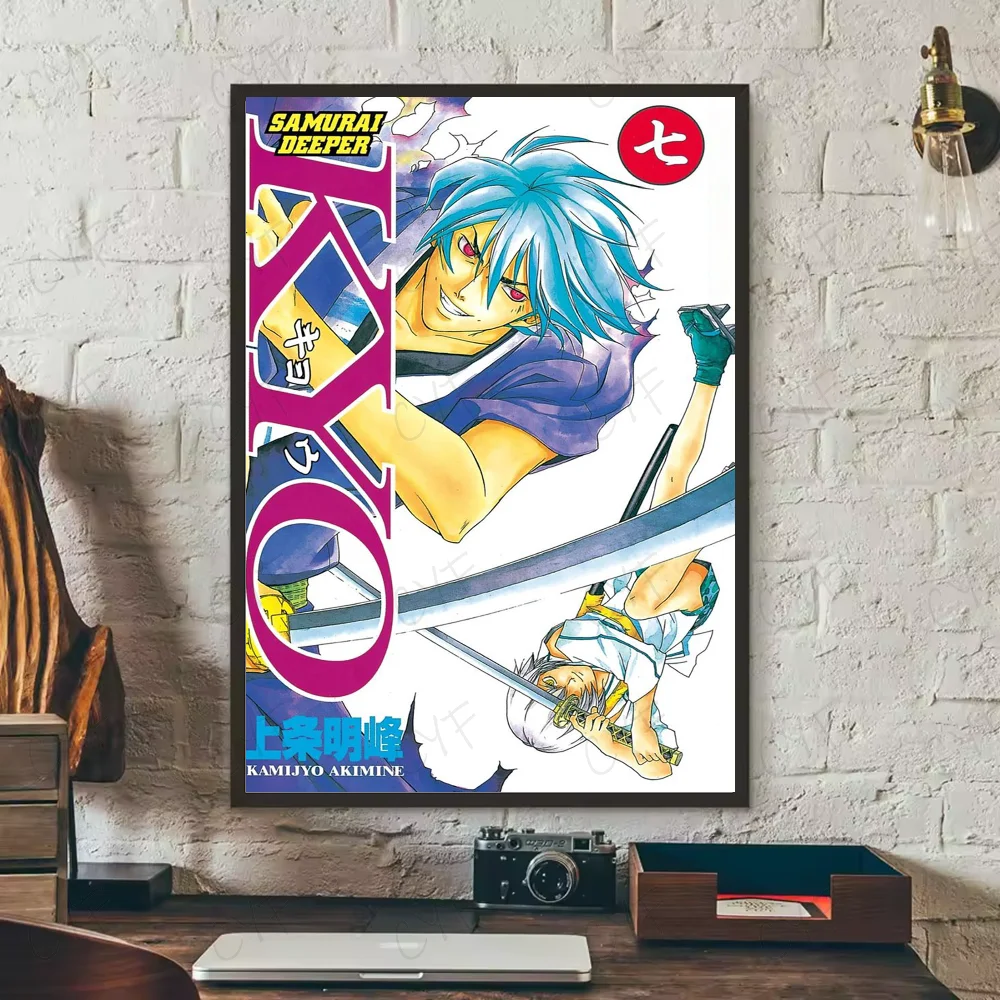Samurai D-Deeper KYOS Comic Poster Wall Art Painting Sticker For Home Room Decoration Bedroom Decor Waterproof Posters