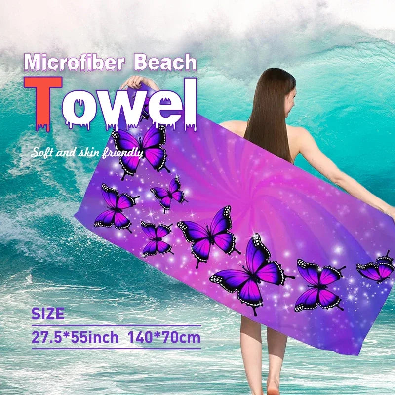 Khăn Tắm Boho Siêu Thấm, Nhanh Khô, Nhẹ, Chống Cát