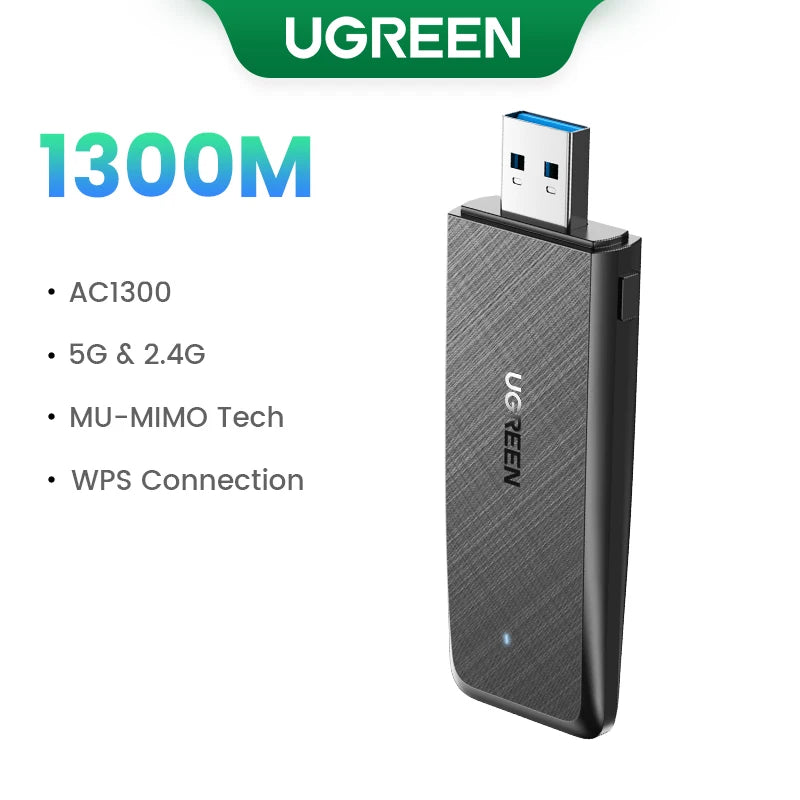 USB WiFi UGREEN AX900 - Bộ chuyển đổi mạng tốc độ cao