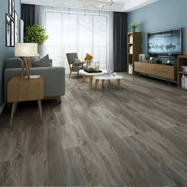 45x15cm Floor Sticker Wall Sticker Modern Self-adhesive Thick PVC Wood Grain Floor Sticker Living Room Bedroom Decoration