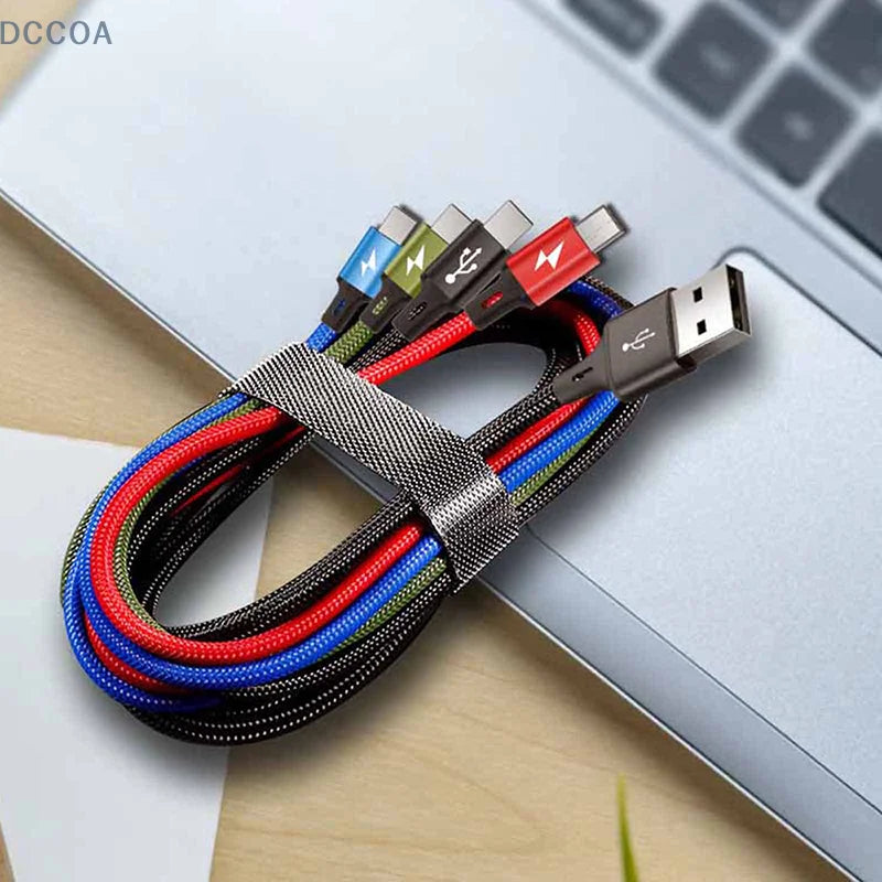 Cáp Sạc Nhanh 4 Trong 1 Đa Năng Micro USB Type C - Daisan Mart
