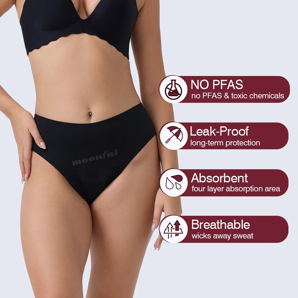Women's High Waist Anti-Leak Menstrual Panties Super Comfortable