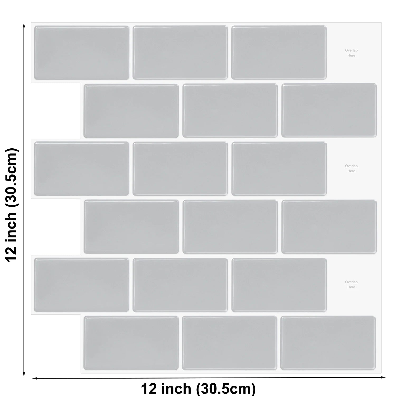 Peel and Stick Tiles Vinyl Wallpaper Self Adhesive Waterproof Wall Stickers for Home Decoration