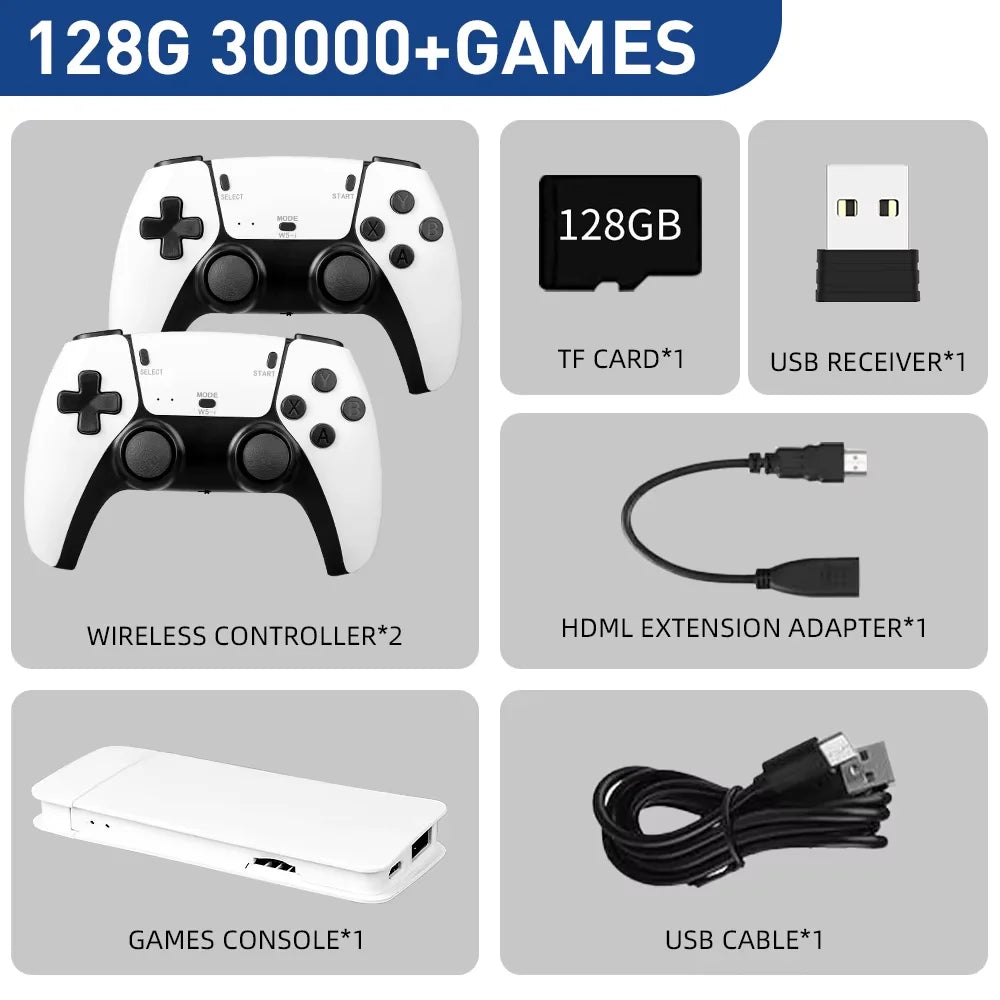 Máy Chơi Game M15 Retro 4K Tay Cầm Không Dây 2 Người - Daisan Mart