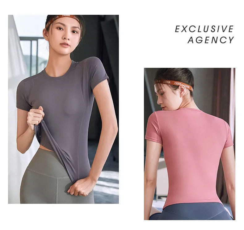 Áo Tập Yoga Nữ 2025 Thoáng Khí Khô Nhanh Thể Thao - Daisan Mart