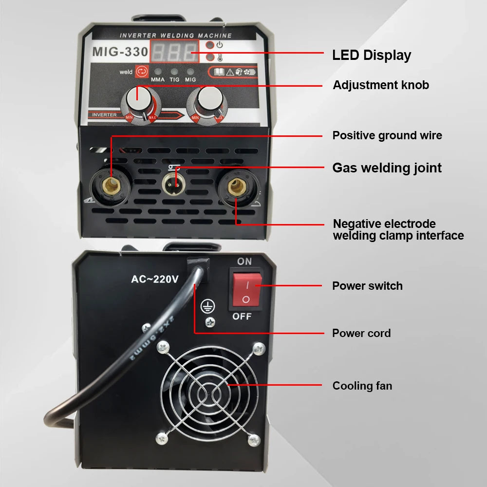 Máy hàn que MMA-280 ARC/TIG IGBT di động tiện dụng - Daisan Mart