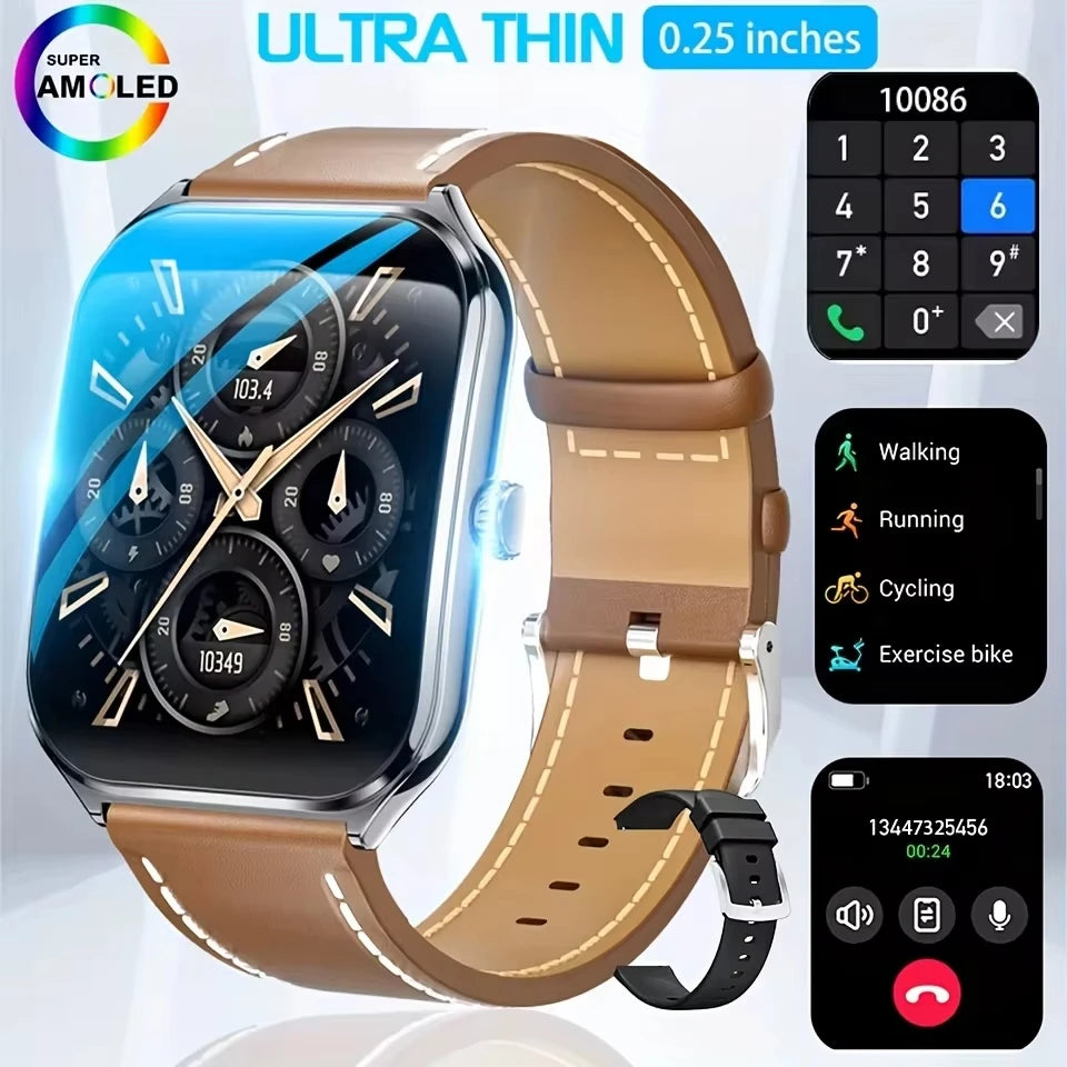 SmartWatch 2025: Đồng hồ thể thao mỏng, 110+ chế độ!