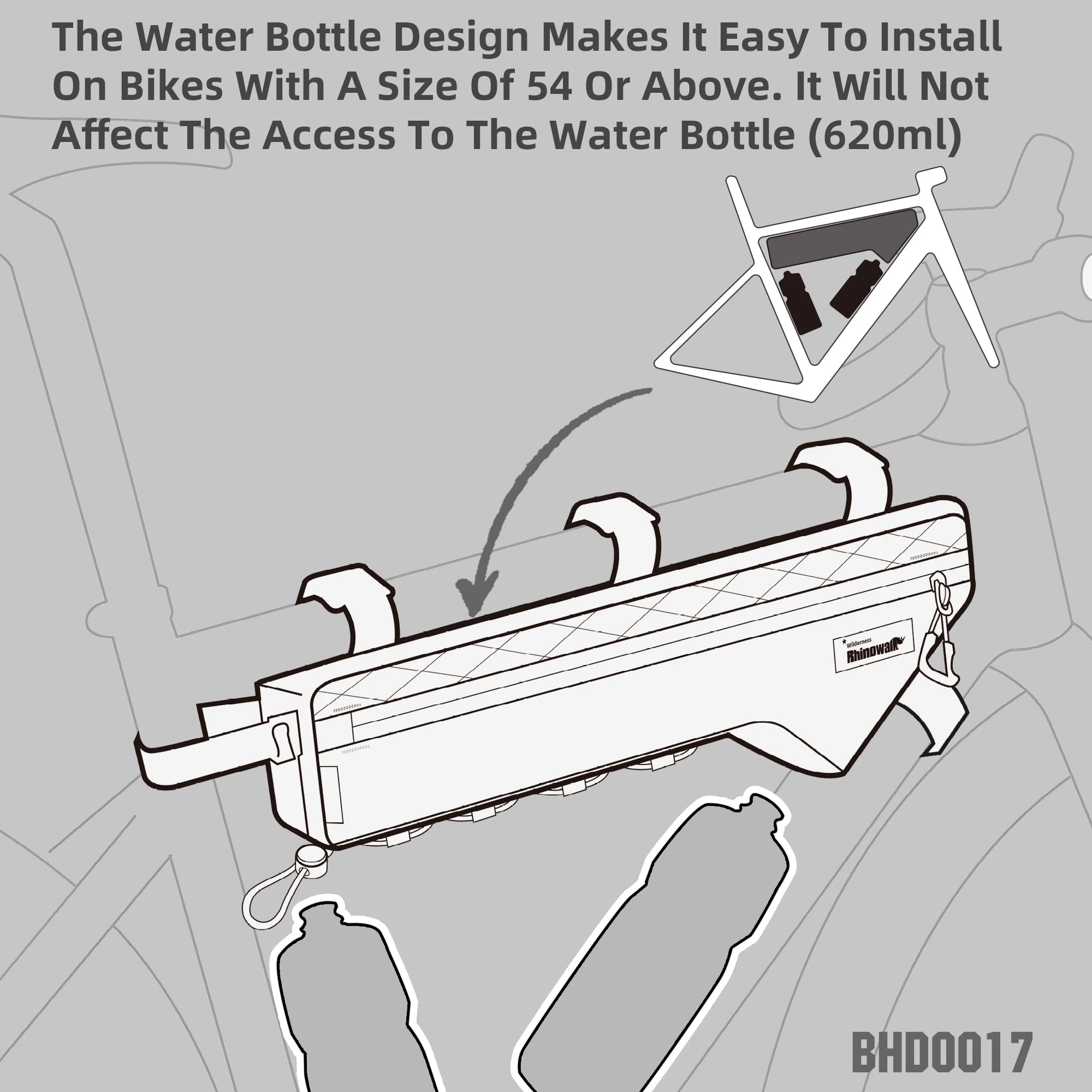 Rhinowalk Waterproof Bicycle Bag 17 Inch+