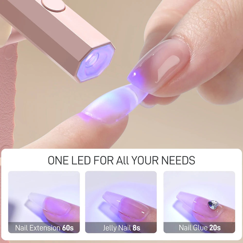 Portable UV/LED Nail Dryer Lamp USB Charging Fast and Convenient