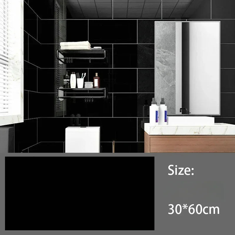 Imitation Ceramic Tile Wall Sticker Wallpaper Self-adhesive 3D Wall Decoration Bathroom Waterproof Marble Kitchen Wall Stickers