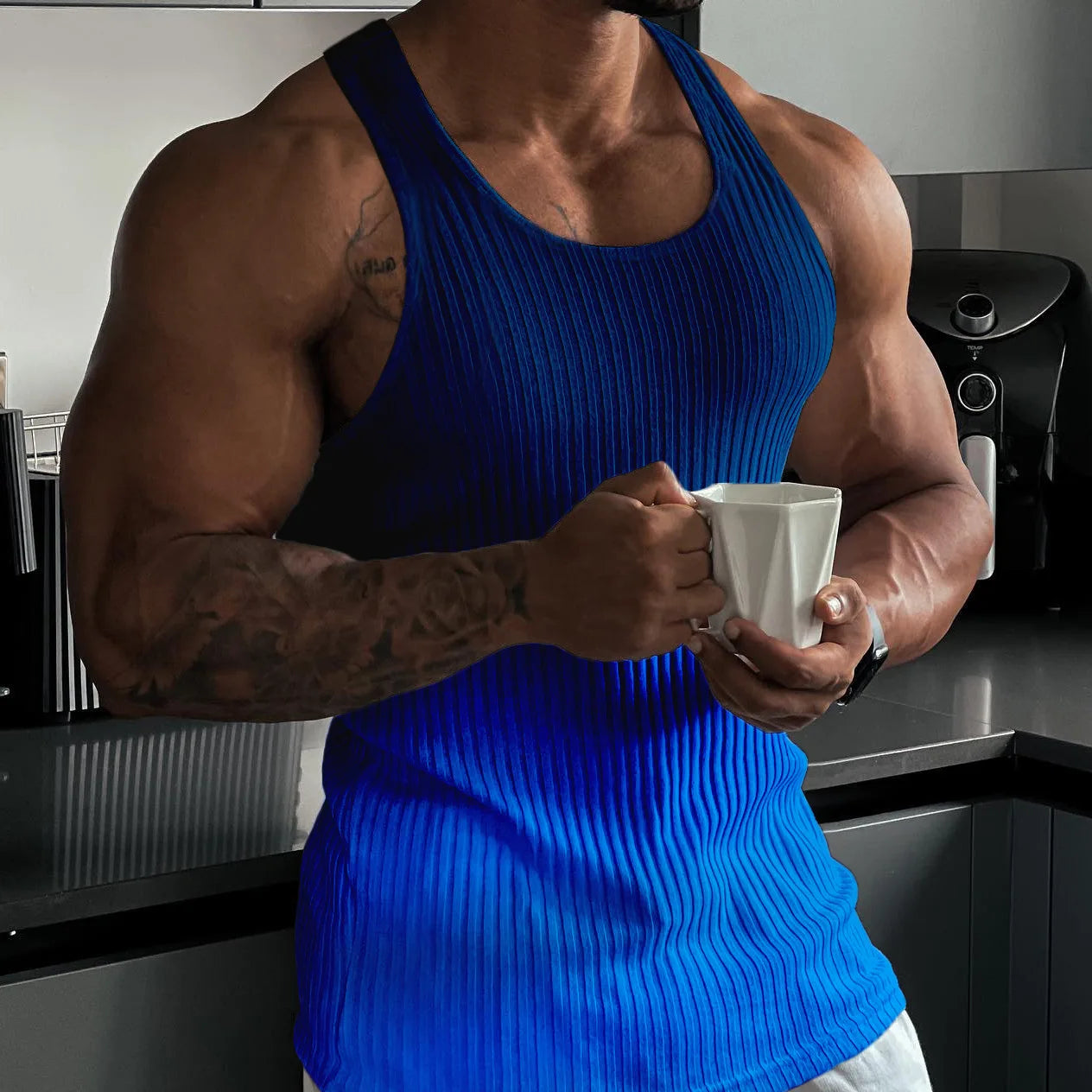 Men's Sleeveless Gym Bodybuilding Sports Shirt