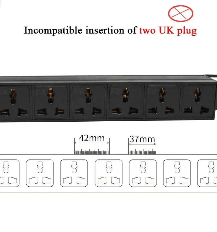 Ổ cắm điện bàn C14 PDU giấu kín văn phòng 10A. - Daisan Mart