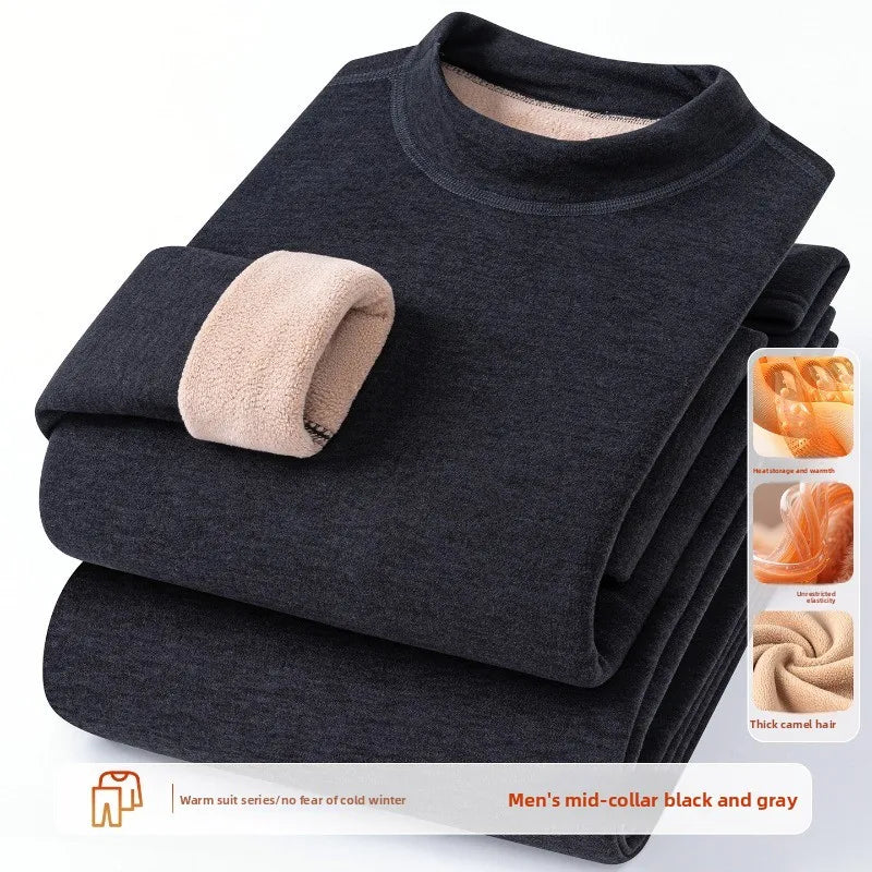 Men's Thick Velvet Thermal Underwear Set XL-4XL
