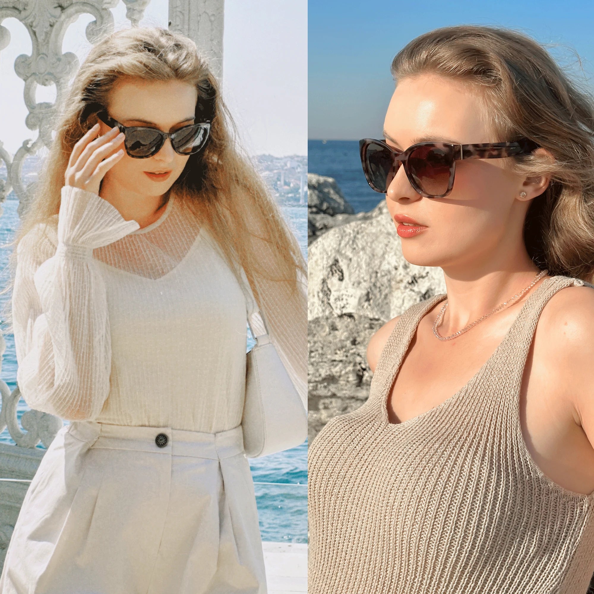 Kính Mát Nữ ZENOTTIC Mắt Mèo Chống Tia UV Thời Trang