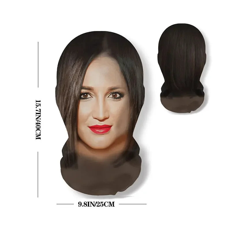 3D Printed Real Person Mask Funny 360 Degree Full Face Masks Cosplay Internet Celebrity Props Elastic Mesh Balaclava Headcovers