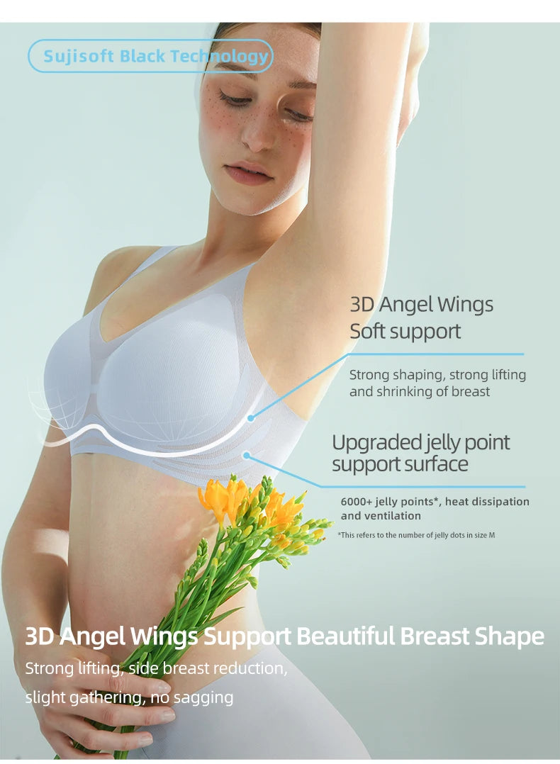Sujiin Cool Smooth Wireless Support Bra MX159A