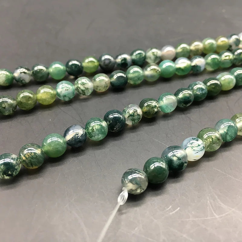 Hạt Đá Rêu Tự Nhiên Làm Trang Sức - Combo Lớn