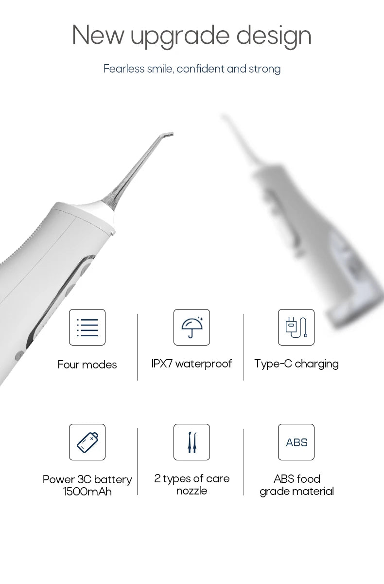 Máy Tăm Nước USB Sạc Điện Du Lịch 310ML Chống Nước IPX7