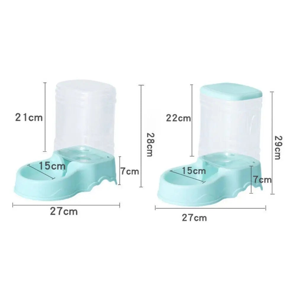 3.8L Automatic Pet Feeder Large Cat Dog Food Dispenser Water Fountain Drink Bowl - Daisan Mart