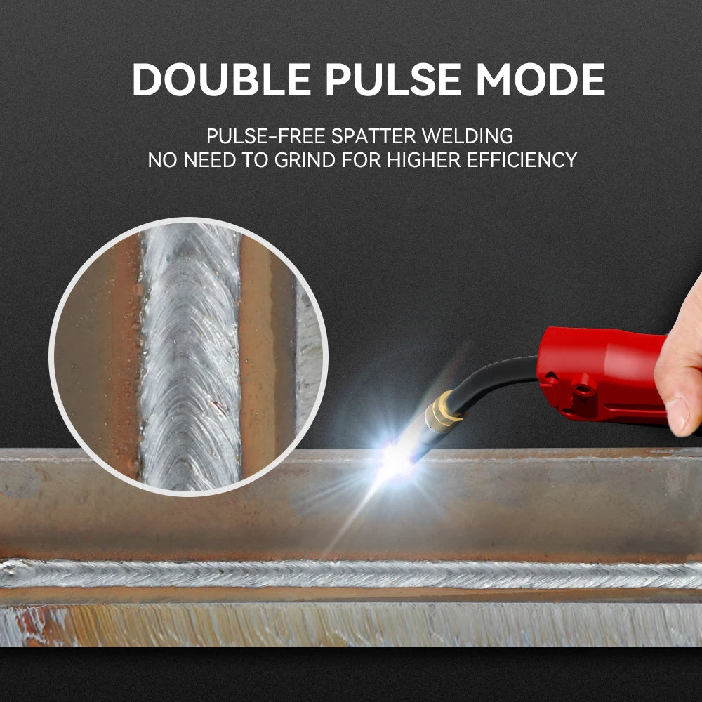 ANDELI MIG Welding Machine with Double Pulse Lift TIG MMA 3 in 1 Industrial MIG Welder with Wire Feeder - Daisan Mart