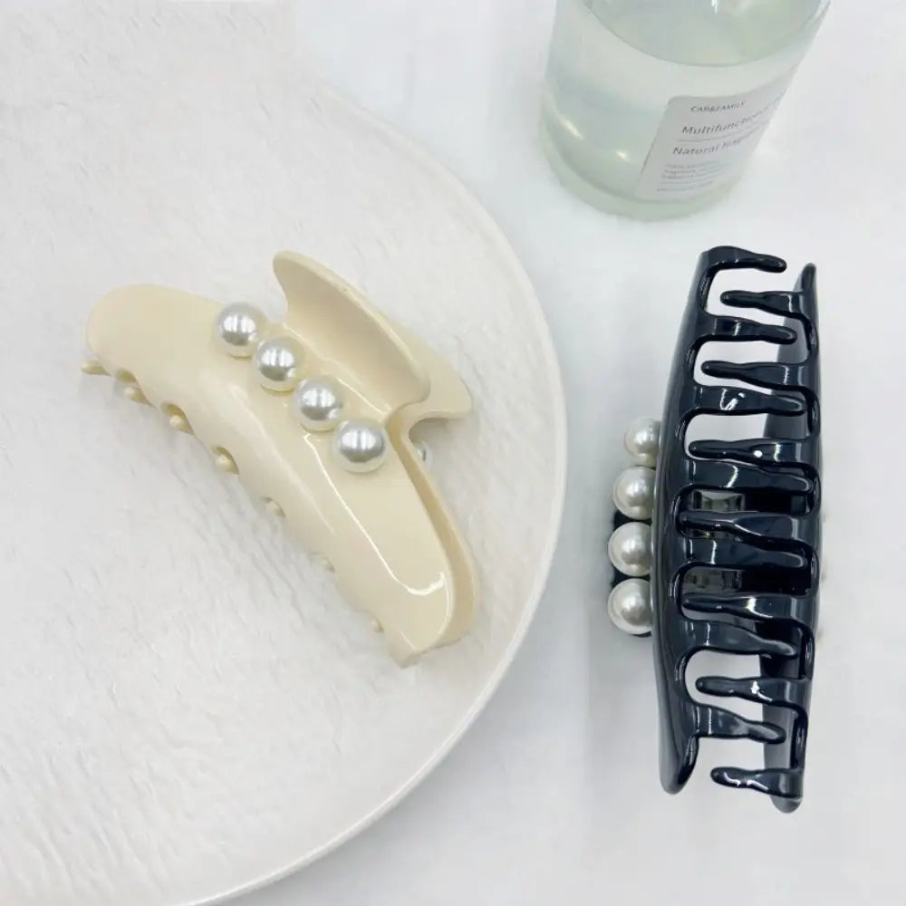 Kẹp Tóc Ngọc Trai Pháp Vintage Thanh Lịch Hàn Quốc