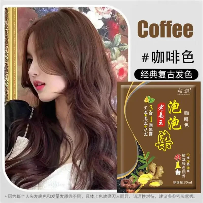 Dầu Gội Nhuộm Tóc Thảo Dược 5 Phút Không Kích Ứng