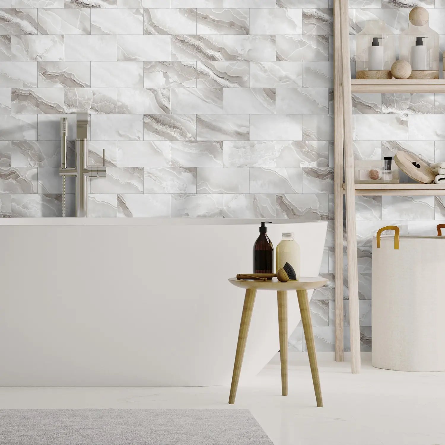 3D Waterproof Brick and Stone Decal Set - Kitchen &amp; Bathroom