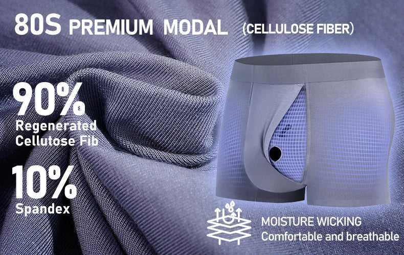 Men's Breathable Pouch Underwear Supports Phimosis Treatment