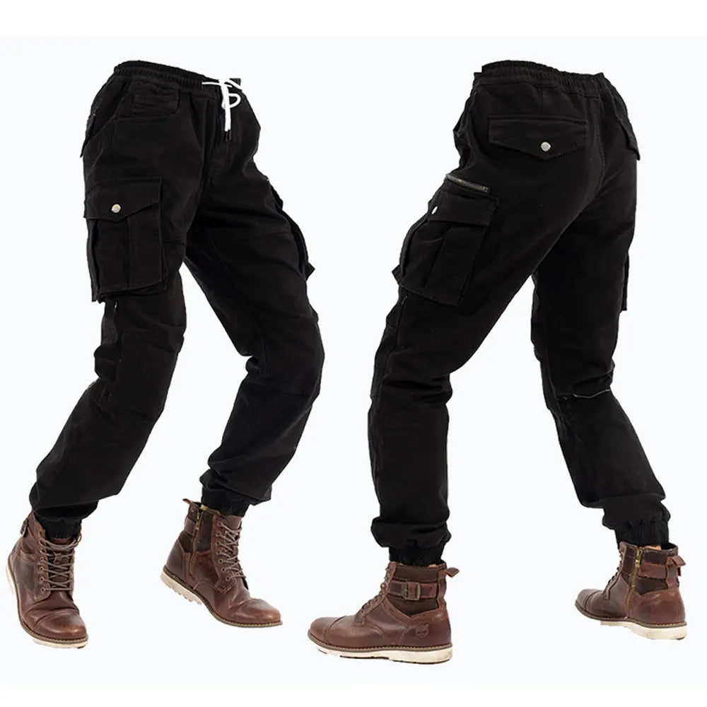 Quần Moto Nam Cargo Túi Lớn Co Giãn Đi Xe Ngoài Trời