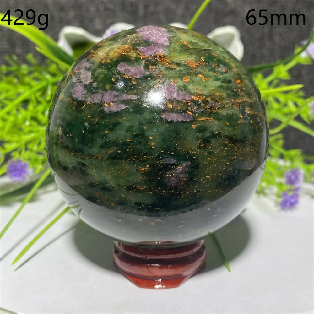 Natural Emerald &amp; Ruby Energy Ball