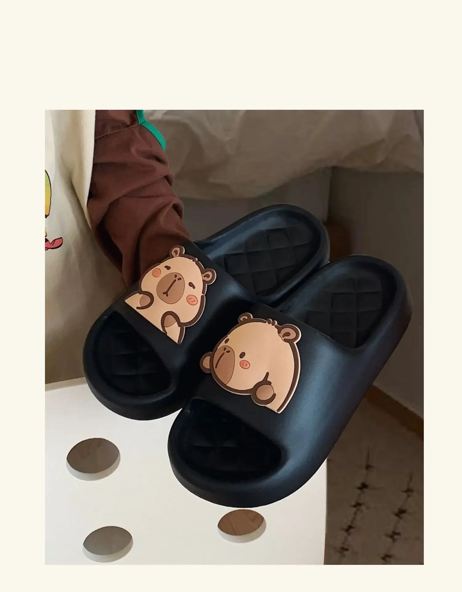 Dép Nữ Kapibara Mây Dễ Thương Đi Biển Nhà êm