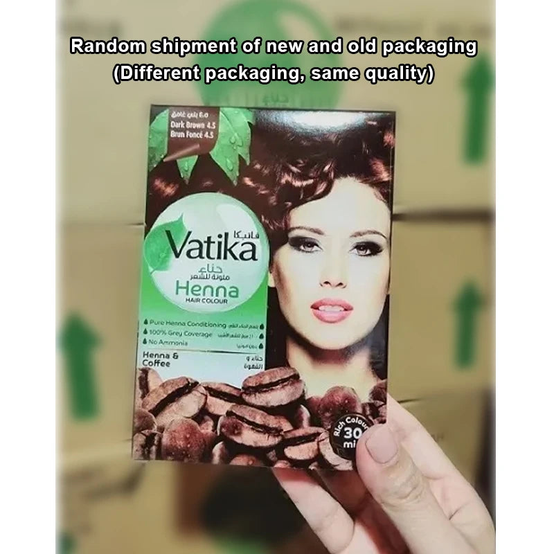 Natural Henna Hair Dye Kit - Black, Brown, Wine Red