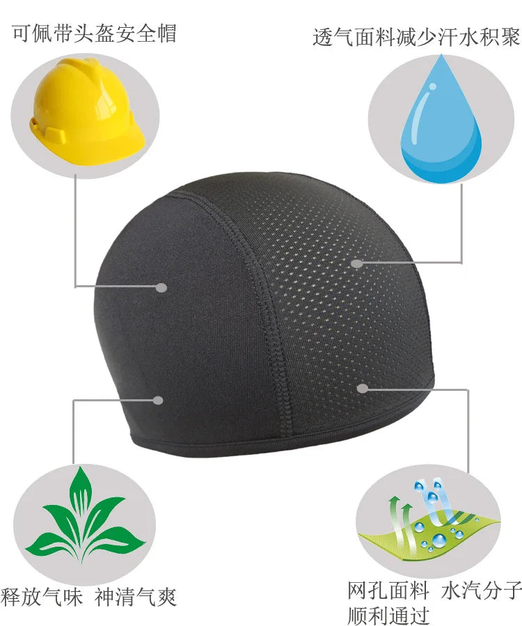 Motorcycle Cycling Helmet Inner Cap Hat Quick Dry Breathable Hat Racing Cap Under Helmet Beanie Cap Motocross Motor Helmet Hat - Daisan Mart