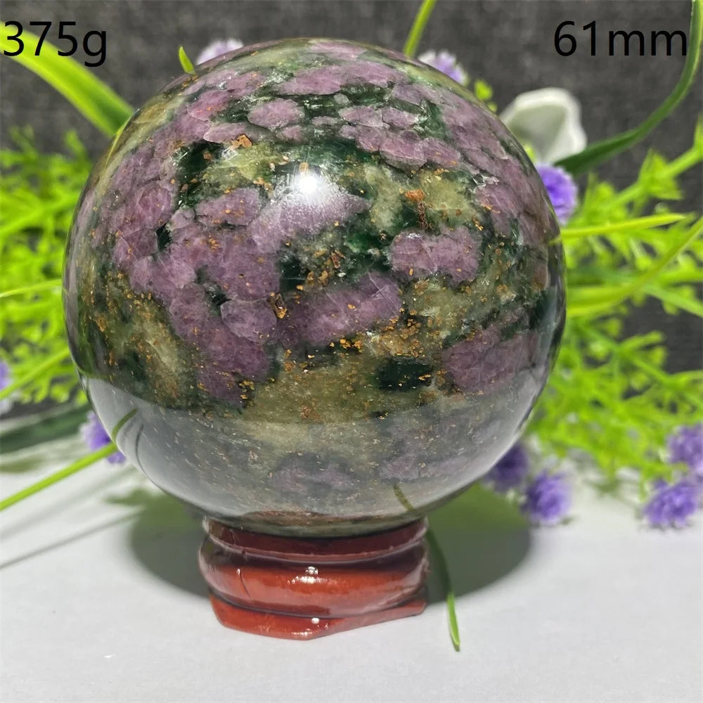 Natural Emerald &amp; Ruby Energy Ball