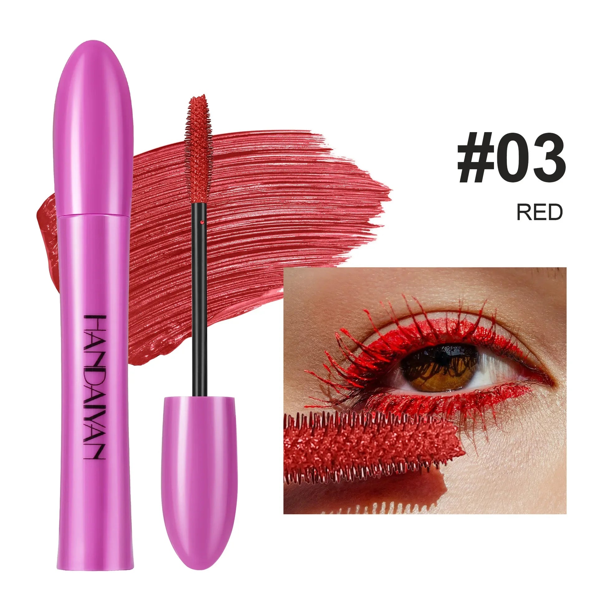 Waterproof, Thick, Long-Lasting Multi-Color Mascara 10 Colors