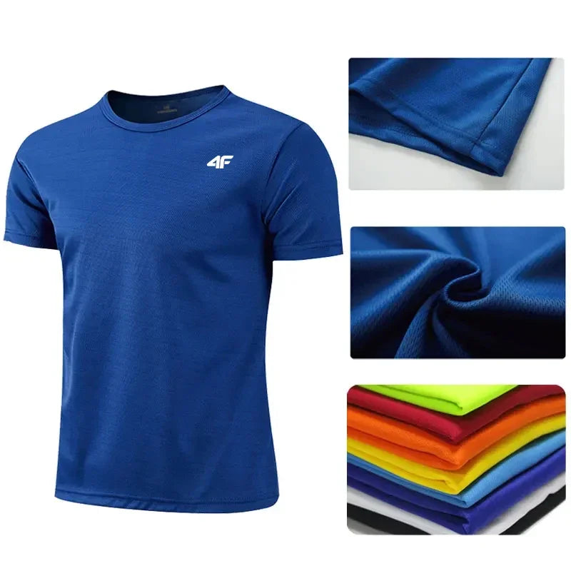 Men's High Quality Quick Dry Stretch Summer Sports T-Shirt