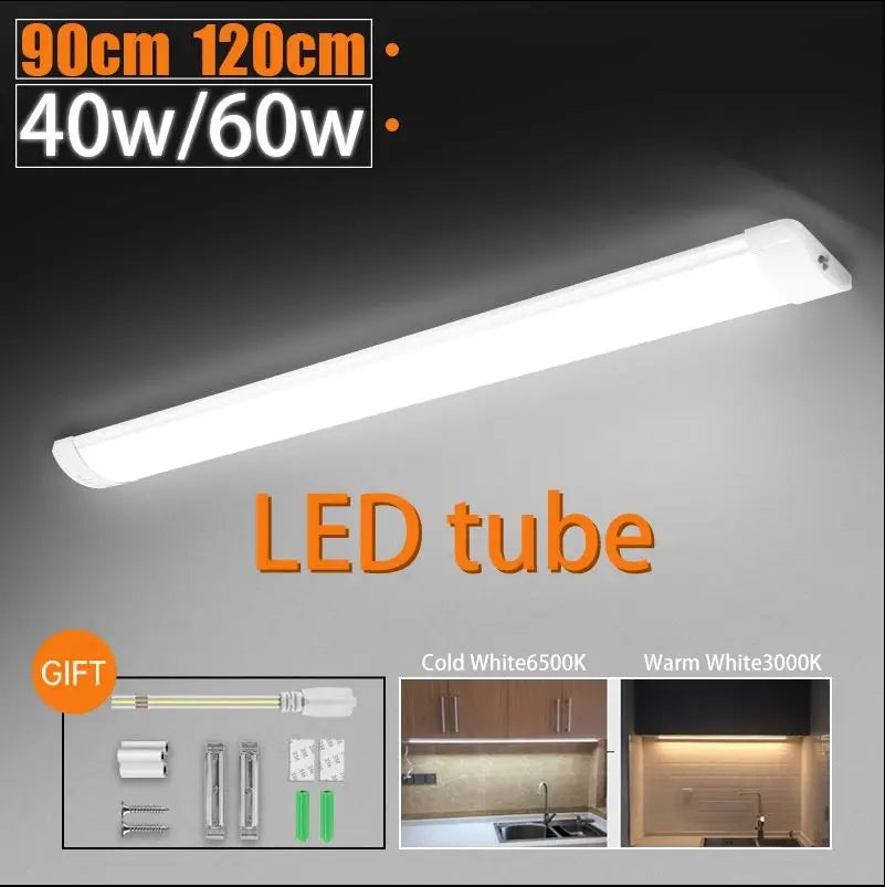 T5/T8 LED Tube Lights for Kitchen Ceiling Wardrobe 220V