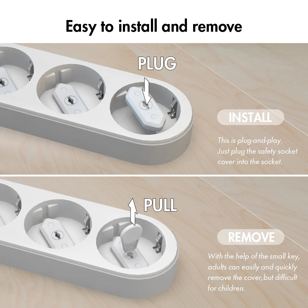 EUDEMON 20pcs Chile/Brazil EU Universal Power Socket Outlet Plug Protective Covers Anti Electric Baby Safety Protector
