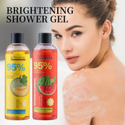 300ml Organic Fruit Infusion Shower Gel Body Lotion Skin Beautifying Wash Bath Brightening Delicate Smooth Care Cream